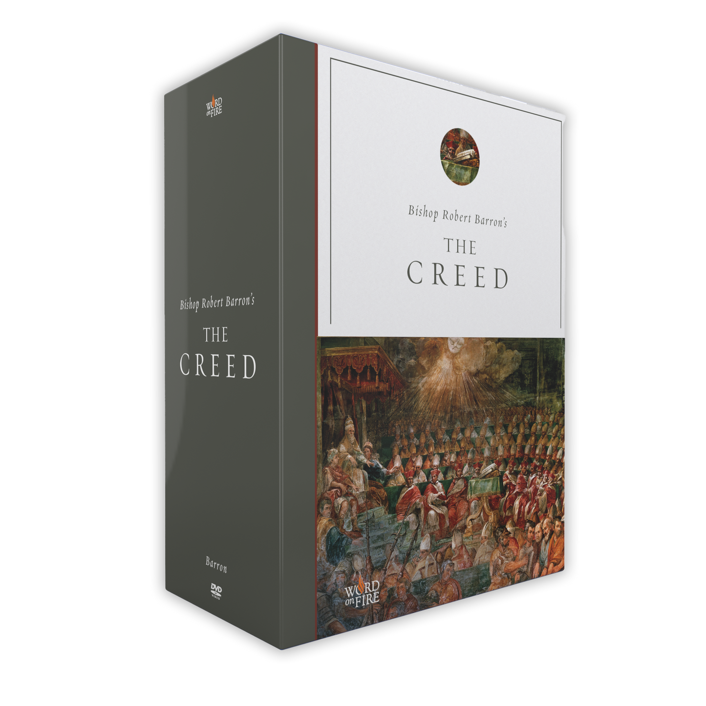 Box set of The Creed - Film by Bishop Robert Barron, a Catholic theology film suitable for adults, DVD binding, ISBN 9781606746984, designed to support spiritual growth and evangelization.