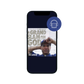 Audiobook cover displayed on a phone screen for "A Grand Slam for God," narrated by the author Fr. Burke Masters, A Journey from Baseball Star to Catholic Priest, baseball biography, sports biography