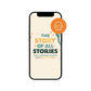 Audiobook cover of The Story of All Stories by Emily Stimpson Chapman, read by Jonathan Roumie, available as an audiobook on Word on Fire Digital app, Catholic children's bible, suitable for families and for children ages 7-13, hardcover 9781685782214 