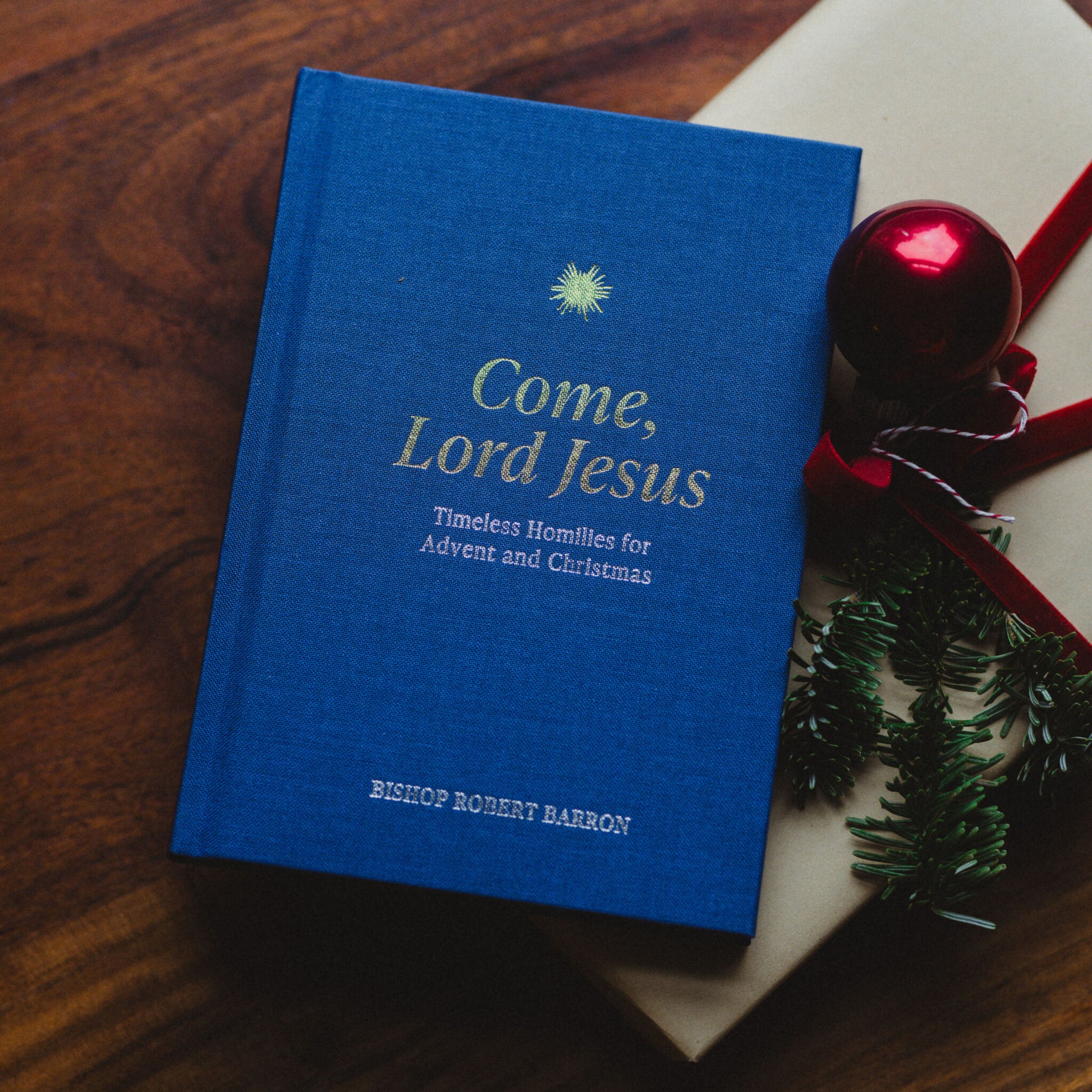 Come, Lord Jesus by Bishop Robert Barron, a hardcover Catholic prayer book featuring timeless homilies for Advent and Christmas, ideal for spiritual growth and evangelization, Catholic books for Advent, Timeless Homilies for Advent and Christmas, by Bishop Robert Barron, suitable for spiritual growth, Advent spiritual reading, hardcover 9781685780715