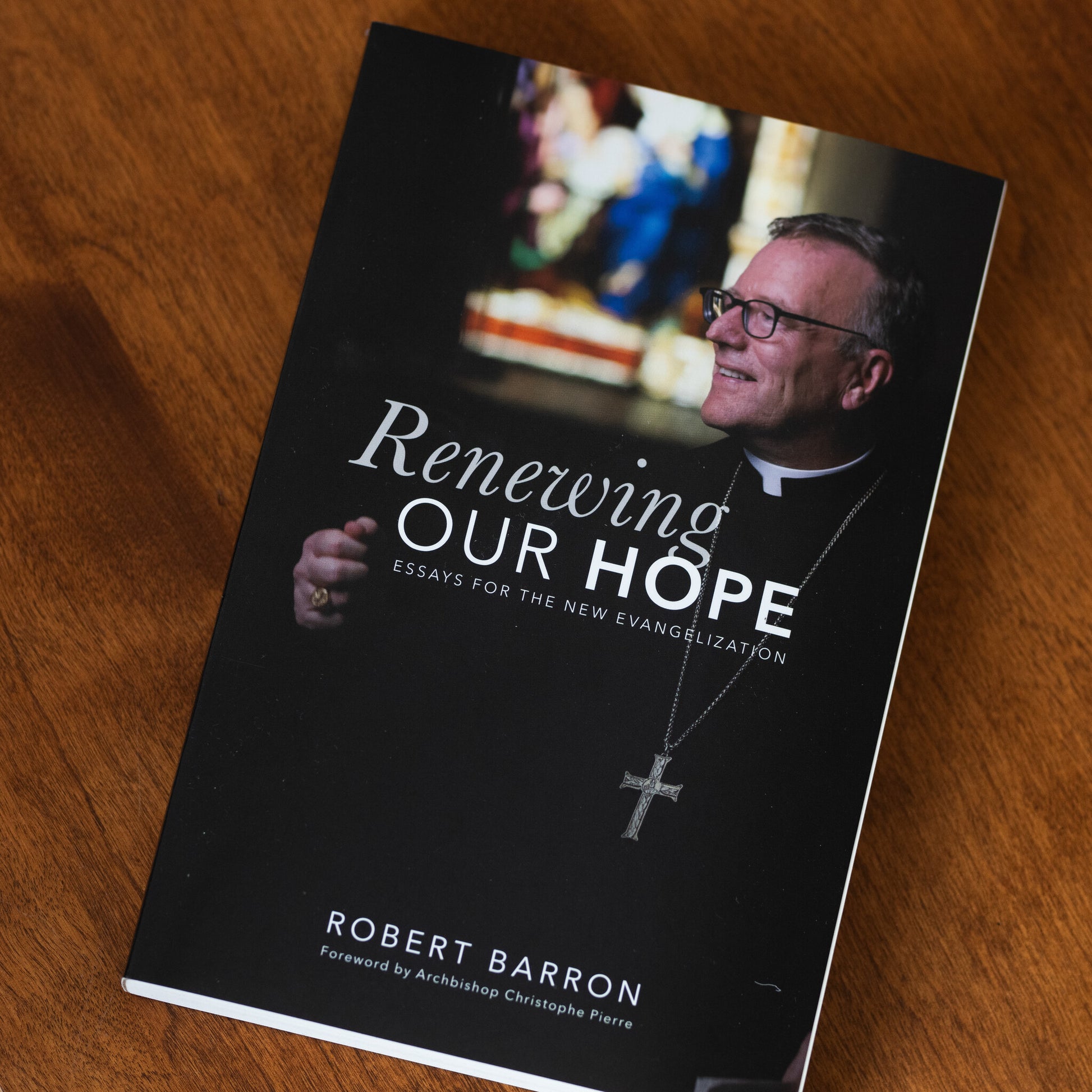 Book titled "Renewing Our Hope: Essays for the New Evangelization" by Robert Barron, Catholic theology book by contributor Robert Barron