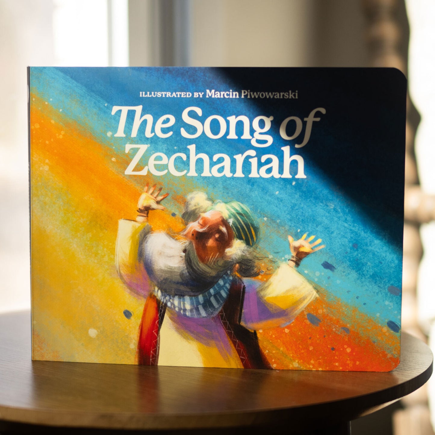 The Song of Zechariah illustrated cover by Marcin Piwowarski, ideal for Catholic evangelization through children's prayer books, board book 9781685781538