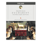 Cover of the Eucharist Study Guide featuring a classical religious painting of the Lamb of God on an altar surrounded by worshippers, contributors include Bishop Robert Barron, suitable for ages 18 and up, ISBN 9781959581743, paperback binding.