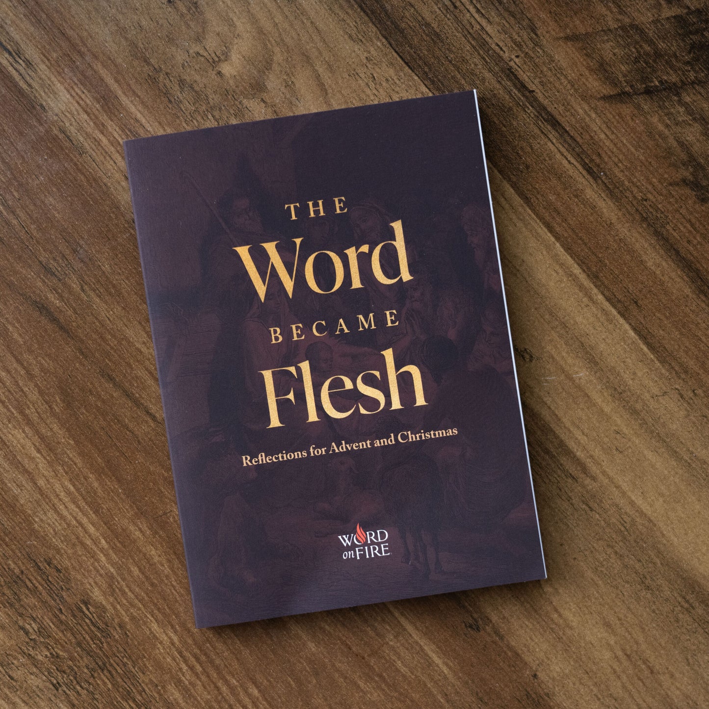 The Word Became Flesh Catholic book with reflections for Advent and Christmas, contributors include Matthew Becklo and Bishop Robert Barron, prayer book for Advent, Advent reflection books for Catholics, paperback 9781685780210