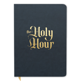 The Holy Hour prayer book with a dark green cover and elegant gold lettering, book of prayers for Catholics, books for Eucharistic adoration, edited by Matthew Becklo, imitation leather binding, gifts for Catholics, Catholic prayer books for gifting, 9781685780029